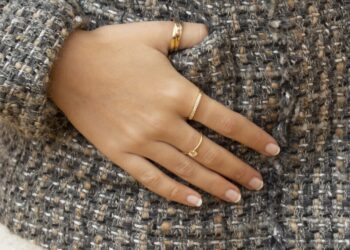anillos bañados en oro