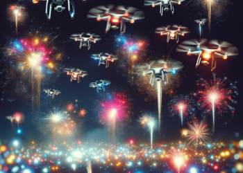 Espectáculo Cautivador: Exhibiciones de Fuegos Artificiales con Drones en San Mateo