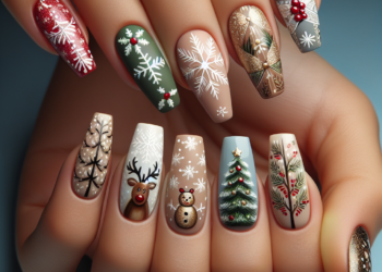25 Ideas Increíbles de Uñas Navideñas para Destacar en las Fiestas