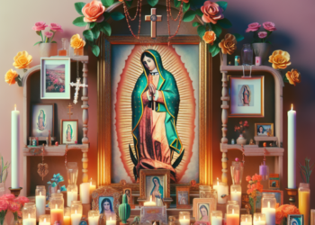 ideas de altar para la virgen de guadalupe