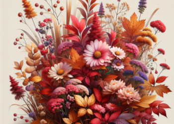 plantas de otoño con flores